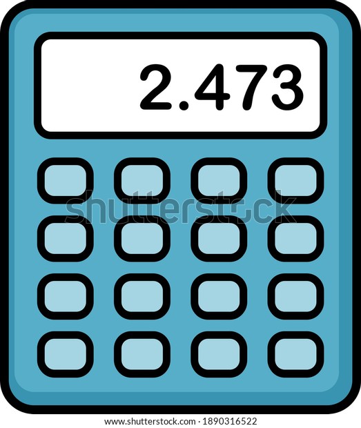 minimalist\
calculator icon, pictogram,\
calculations