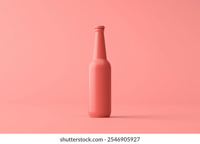 Concepto minimalista una botella