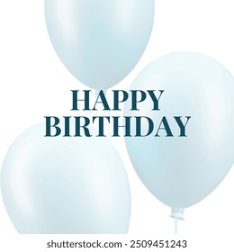 Minimalist and elegant card design for Birthday celebration, featuring balloons and the text "Happy Thanksgiving" in the middle. - Powered by Shutterstock