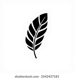 Minimalist geometric feather logo in black and white, made of interconnected triangles with soft curves and negative space detail. Sleek, professional, and Nordic-inspired. - Powered by Shutterstock