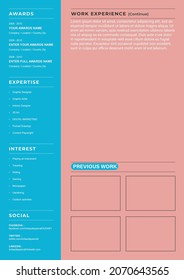 Minimalist Graphic Designer Resume CV