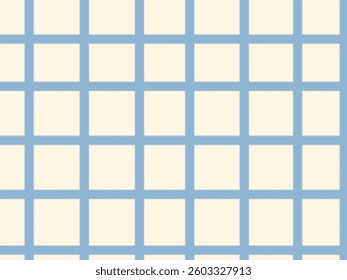 Minimalist grid pattern with blue lines and cream background. Modern, geometric, and clean design ideal for technology, business, architecture, and digital backgrounds.
