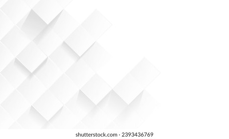 Minimalist and Modern Future Abstract Rectangle Geometric White and Gray Color Square Background Design Illustration - Powered by Shutterstock