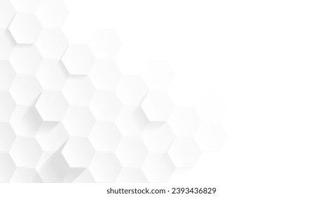 Minimalist and Modern Future Hexagon Abstract Geometric White and Gray Color Polygon Background Design Illustration - Powered by Shutterstock