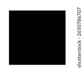 Minimalist Solid Black Square on White Background – Bold Geometric Design