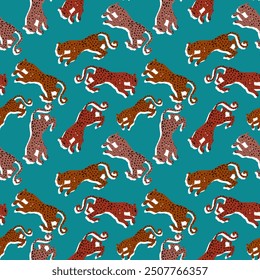 Minimalistic abstract leopard print designed specifically for boys' shirts, blending trendy fashion with a sleek, modern aesthetic. Perfect for creating stylish and edgy youth apparel.