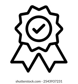 A minimalistic black and white symbol featuring a prominent check mark, designed to convey approval, completion, or confirmation. This simple yet powerful graphic showcases a sleek and modern design,  - Powered by Shutterstock