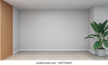 Minimalistic Empty Interior Backdrop, Photorealistic 3D Illustration, Suitable For Video Conference And As Zoom Virtual Background.	