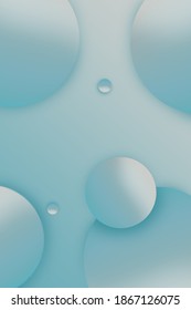 Minimalistic Light Blue Bubble Wallpaper Stock Illustration 1867126075 ...