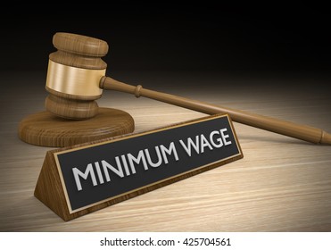 Minimum Wage Increase Law Concept