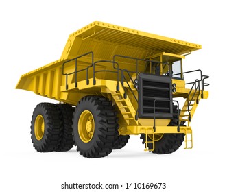 Mining Haul Truck Isolated. 3D Rendering