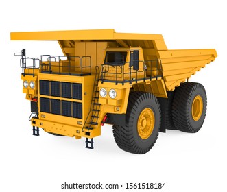 Mining Haul Truck Isolated. 3D Rendering