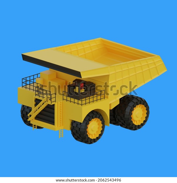 mining truck isometric 3d\
object