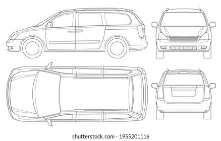 2,122 Minivan Car Lines Images, Stock Photos & Vectors | Shutterstock