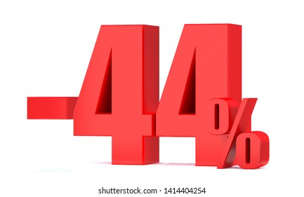 Minus 44 Percent Off 3d Sign Stock Illustration 1414404254 | Shutterstock