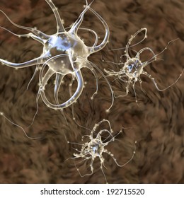 Mirror Neurons - 3d Rendered Illustration