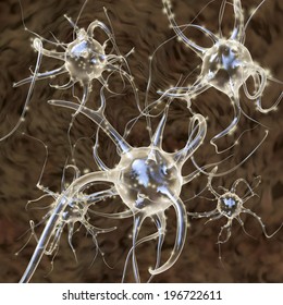 Mirror Neurons - 3d Rendered Illustration