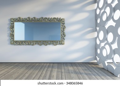 Mirror On The Wall 3d Rendering