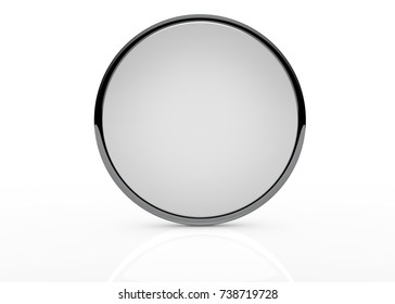 Mirror Template On White Background Isolated - 3D Rendering