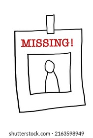 Missing Person Poster Illustration Flyer