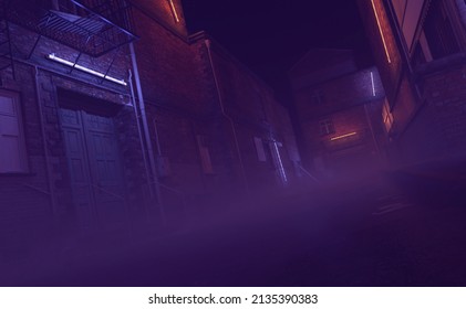 Brick Alley Night Stock Illustrations Images Vectors Shutterstock