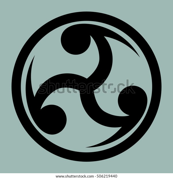 photo Japanese Symbol For Long Life https www shutterstock com de image illustration mitsu tomoe japanese symbol visual representation 506219440
