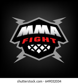 Mma Fight Mixed Martial Arts Logo Stock Illustration 640518718