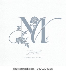 MN Initial Wedding Logo Monogram