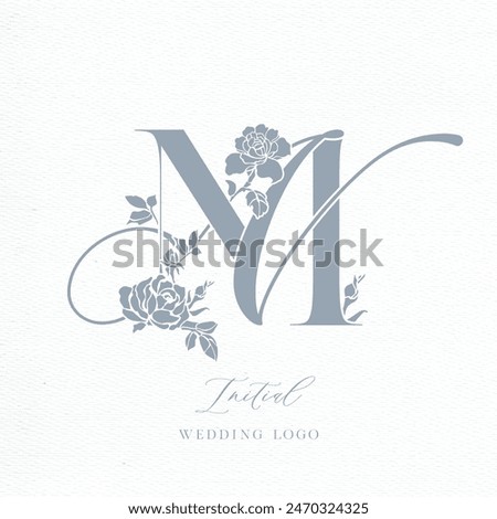 MN Initial Wedding Logo Monogram