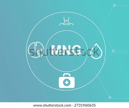 MNG acronym.MNG (Multinodular Goiter) is a thyroid condition with multiple nodules causing gland enlargement.