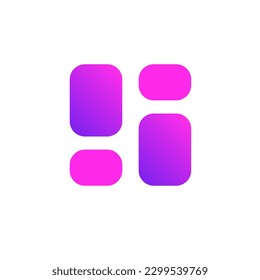 Mobile Menu | Microsoft App Illustrator Icon and Symbol Flat Vector Color PNG