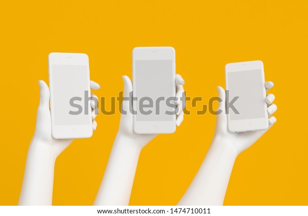 Teléfono de escritorio inalámbrico color blanco manos libres cuatribanda, GMS, función SMS