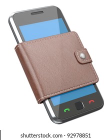 Mobile Phone In The Wallet