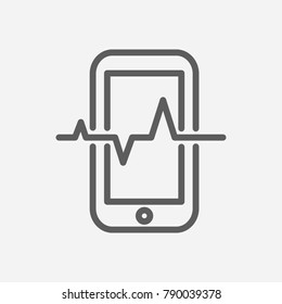 Mobile Traffic Icon Line Symbol. Isolated  Illustration Of Telephone Sign Concept For Your Web Site Mobile App Logo UI Design.