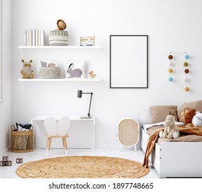 Mockup Frames Contemporary Nomadic Home Interior Stock Illustration ...