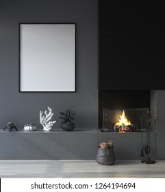 Download Fireplace Mockup High Res Stock Images Shutterstock