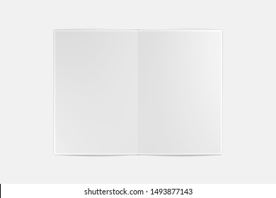 Mock up view of a Brochure on a white background - 3d rendering - Shutterstock ID 1493877143