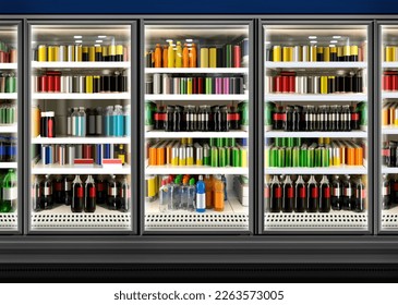 Mockup 3D illustration is suitable for presenting new juice packaging or label designs among many others