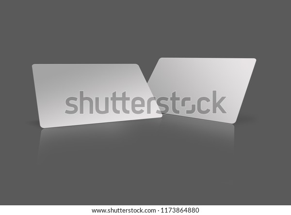 Mockup Empty Membership Card Isolated On Stock Illustration