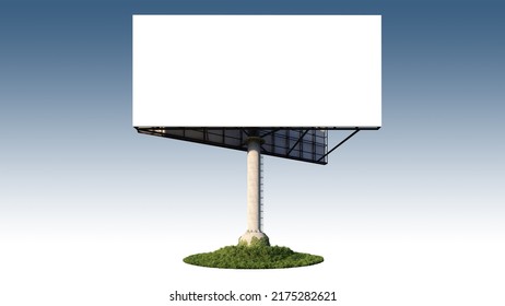 Mockup Image Of 3d Rendering Stand Alone Billboard .