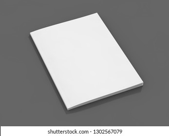 Mock-up magazine or catalog on table. Blank page or notepad for mockups or simulations. 3D rendering - Shutterstock ID 1302567079
