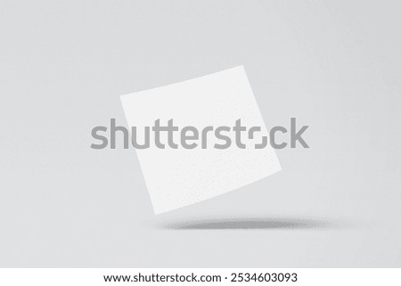 Mockup Square Flyer 3D Rendering
