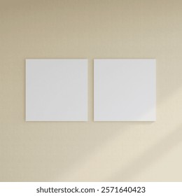 Mockup two blank square