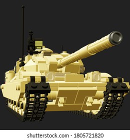 Model Of A Modern Tank Of The British Army 3d-rendering