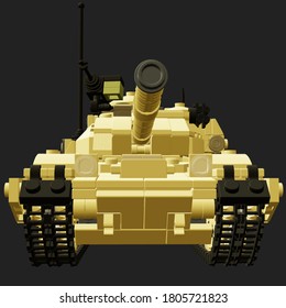 Model Of A Modern Tank Of The British Army 3d-rendering