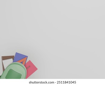 modeling 3d and rendering Back to school