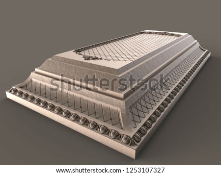 Models for architectural interior design, 3D illustration, artist, texture,graphic design, architecture, illustration,symbol of wealth, medicine, healing, worker, Royal,,ornament, retro, decor,gold