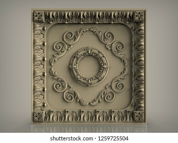 Models for architectural interior design,3D illustration, artist,texture.