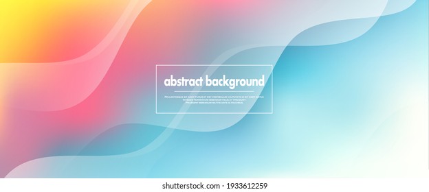 Modern Abstract Cover. Abstract Colorful Curve Line. Cool Gradient Shapes. Graphic Concept For Your Design