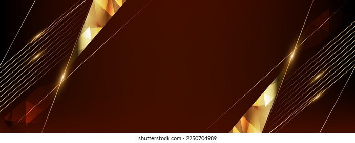 Modern Abstract Dark Red Golden Gold background with diagonal glowing light effect. illustration with trophy. Blue Lights on Graphics. Luxury Graphics. Award Background. Abstract Background.  Ilustrasi Stok